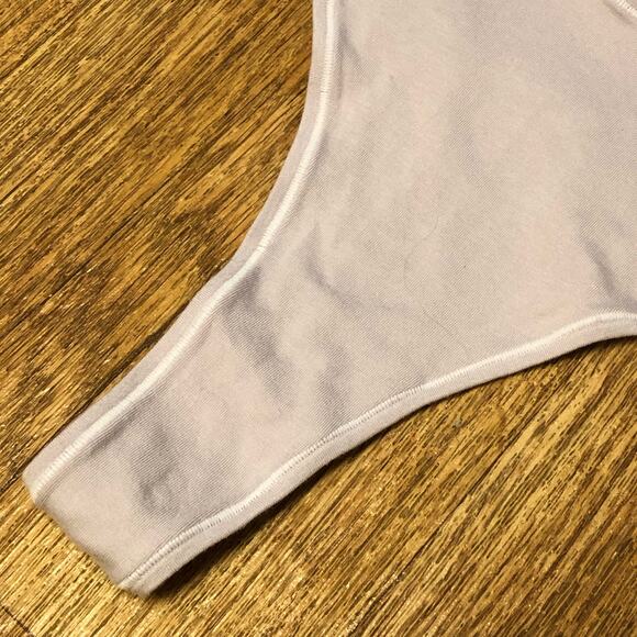 Skims Light Purple Iris Mica Cotton Jersey Dipped Thong Panties Size 4X - Picture 3 of 10